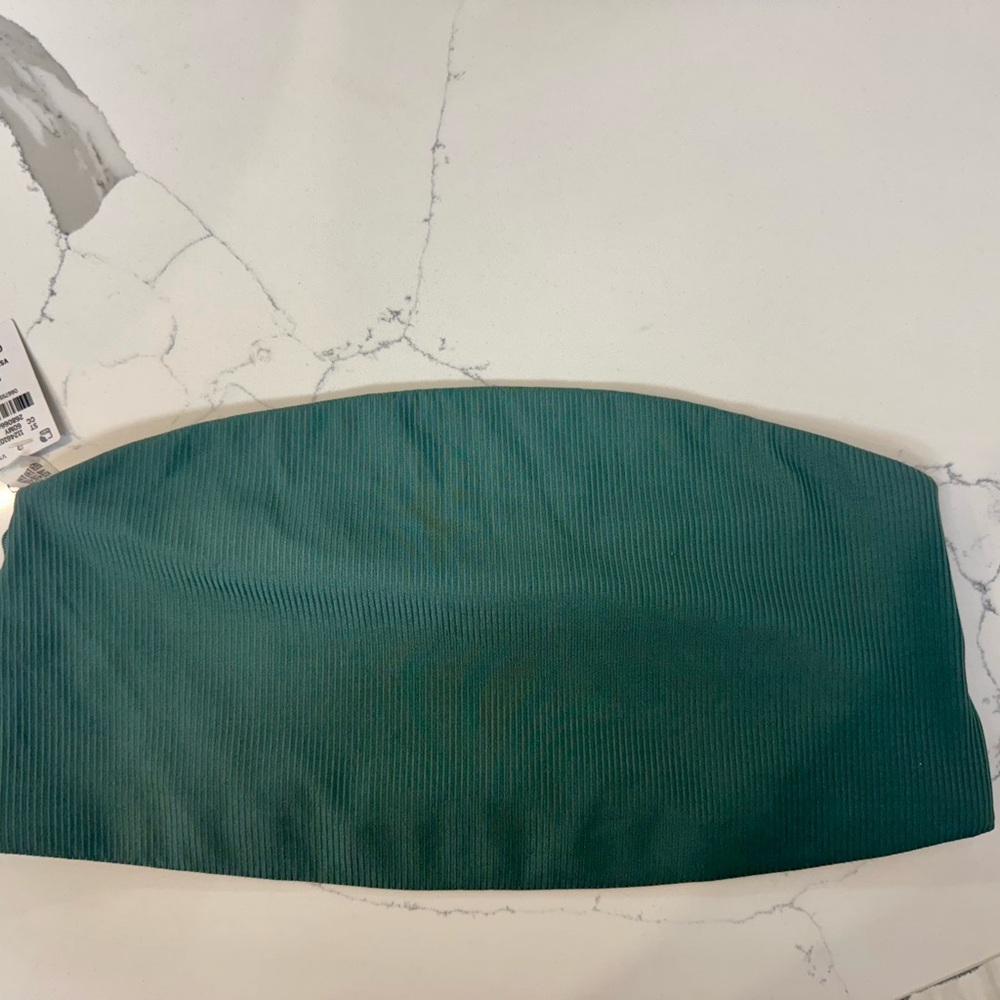 PINK Victoria's Secret Forest Green Bandeau